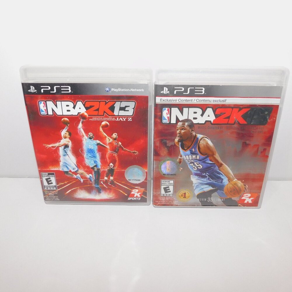 Set PS3 NBA 2K13 & 2K15 Basketball Video Game Set Playstation 3